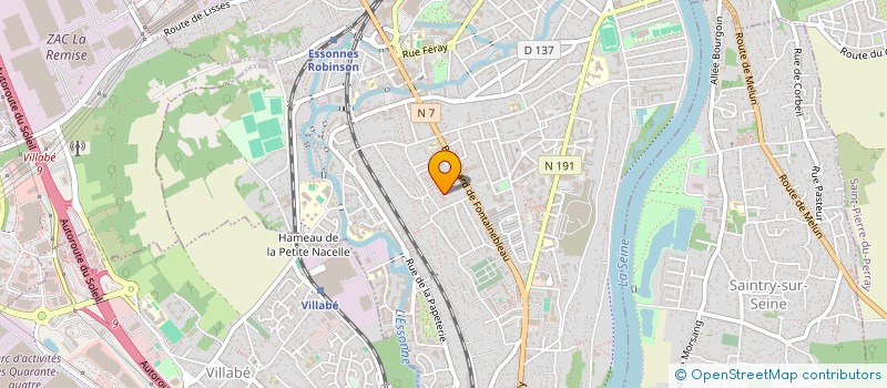 localisation de l'entreprise MAB  CORBEIL-ESSONNES