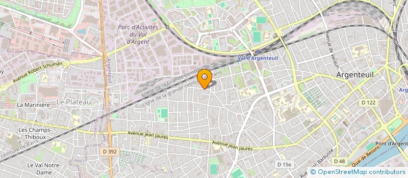 localisation de l'entreprise MAB  ARGENTEUIL