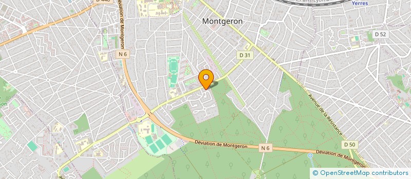 localisation de l'entreprise MAB-ARCHI à MONTGERON
