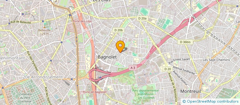 localisation de l'entreprise MAB COLLECTIF à BAGNOLET