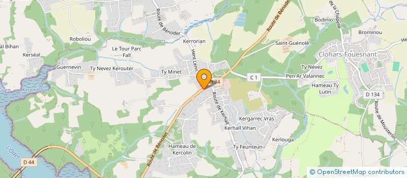 localisation de l'entreprise MAB DEN CONSEIL & FINANCE  BENODET