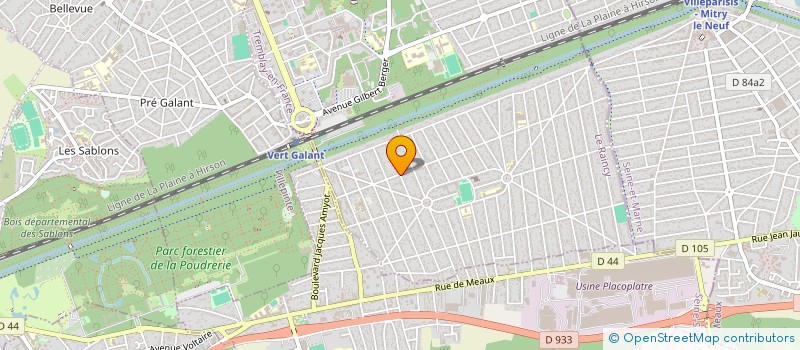 localisation de l'entreprise MAB DIFFUSION à TREMBLAY-EN-FRANCE