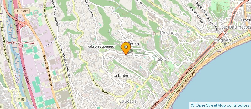 localisation de l'entreprise MAB ECHAFAUDAGE à NICE