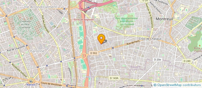localisation de l'entreprise MAB EXPORT à BAGNOLET
