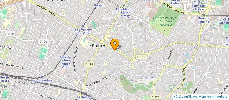localisation de l'entreprise MAB INVESTISSEMENTS à LE RAINCY
