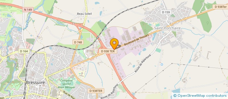 localisation de l'entreprise MAB PARTICIPATIONS à BRESSUIRE