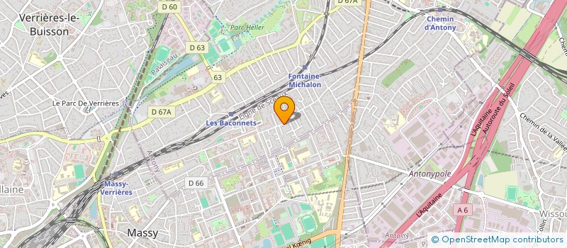 localisation de l'entreprise MAB TECH à ANTONY