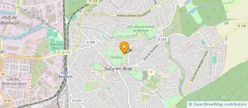 localisation de l'entreprise MAB TRANS à SUCY-EN-BRIE