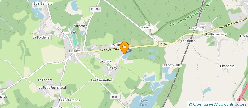 localisation de l'entreprise MAB36 à LUANT