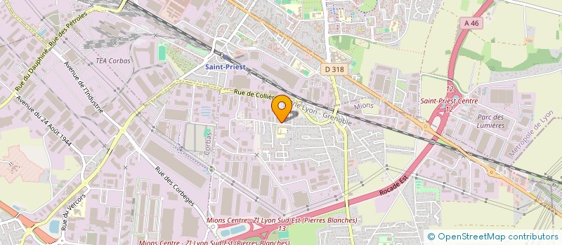 localisation de l'entreprise MAB69  MIONS