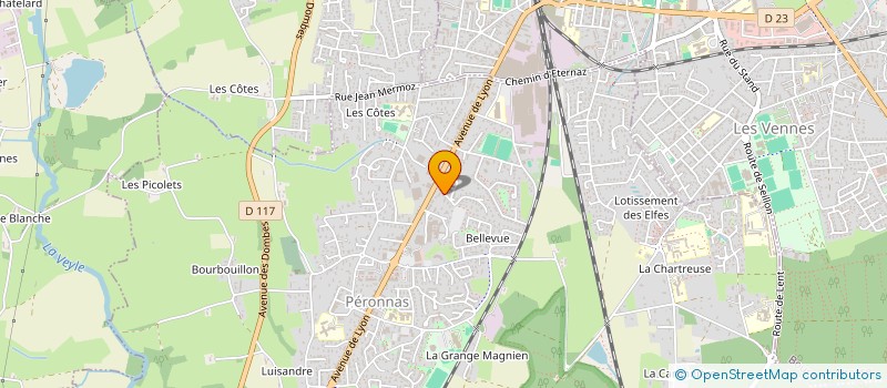 localisation de l'entreprise MABA FINANCE à PERONNAS