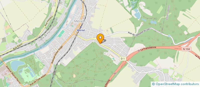 localisation de l'entreprise MABAA  MERIEL