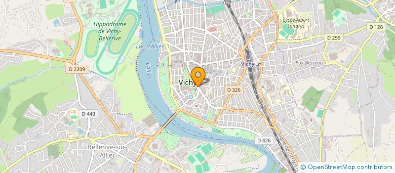 localisation de l'entreprise MABE JOAILLERIE à VICHY