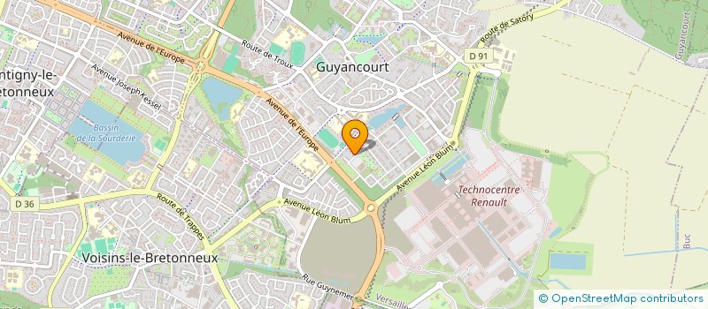 localisation de l'entreprise MABE WORLD à GUYANCOURT
