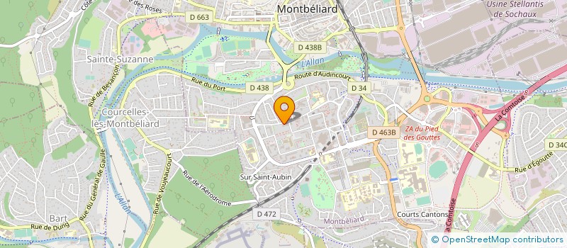 localisation de l'entreprise MABEAU à MONTBELIARD