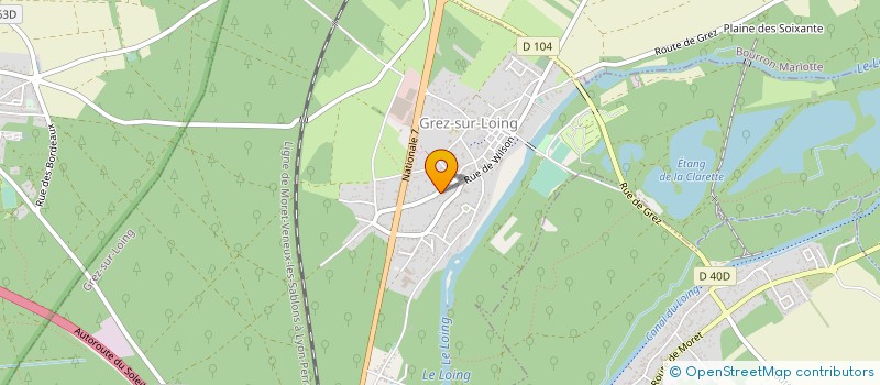 localisation de l'entreprise MABECO SARL à GREZ-SUR-LOING