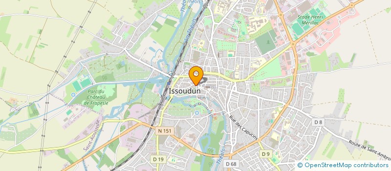localisation de l'entreprise MABED MENIGON à ISSOUDUN