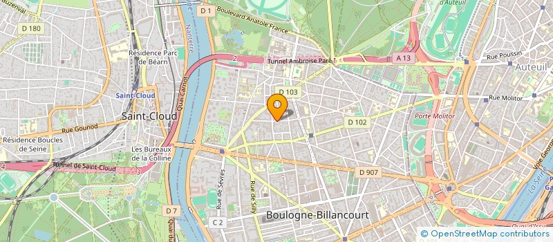 localisation de l'entreprise MABEJETI SARL à BOULOGNE-BILLANCOURT