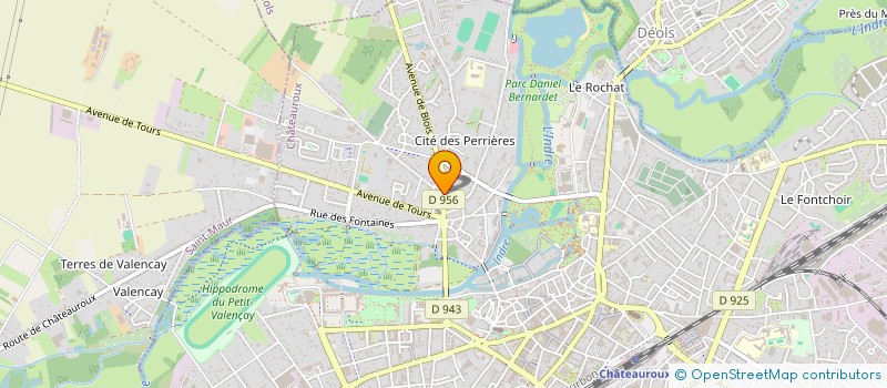 localisation de l'entreprise MABELY  CHATEAUROUX