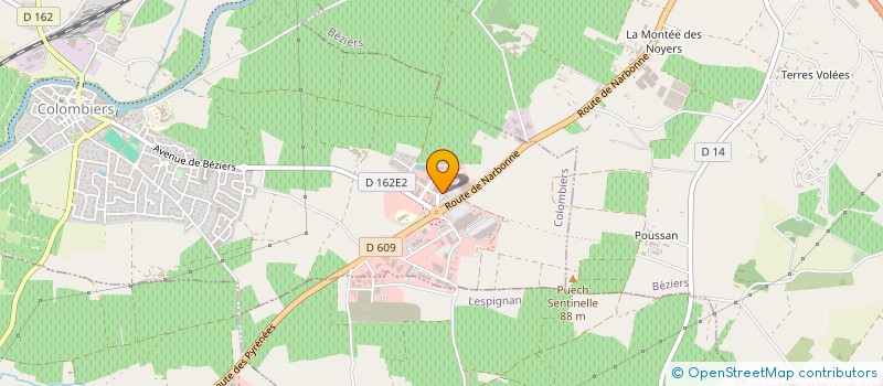 localisation de l'entreprise MABENCA à COLOMBIERS