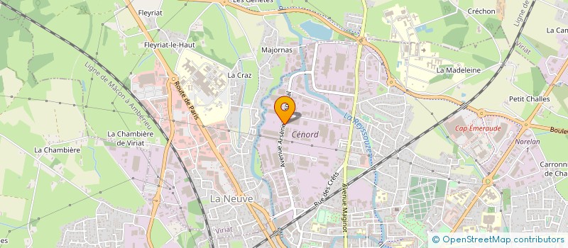 localisation de l'entreprise MABEO INDUSTRIES à BOURG-EN-BRESSE