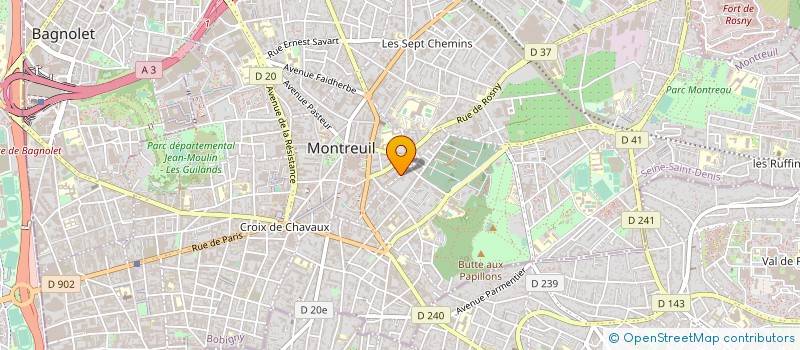 localisation de l'entreprise MABERADIOL à MONTREUIL