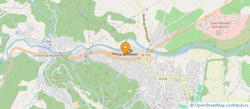 localisation de l'entreprise MABERISAPHI  CERET