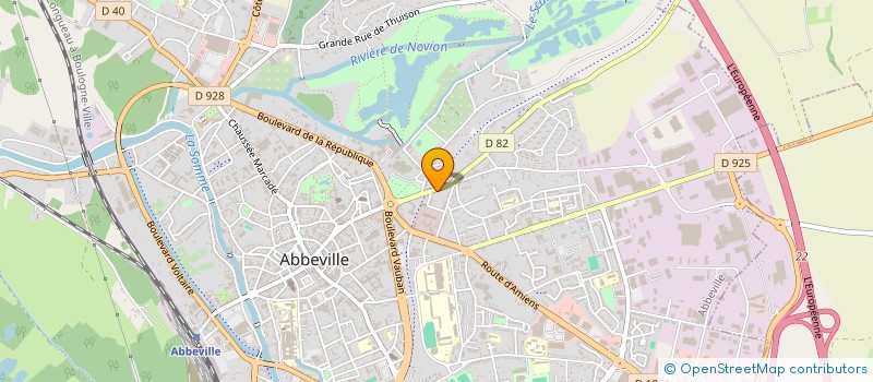 localisation de l'entreprise MABERLY à ABBEVILLE