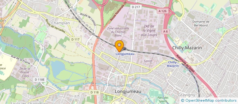 localisation de l'entreprise MABI PROTECTION PRIVEE à LONGJUMEAU