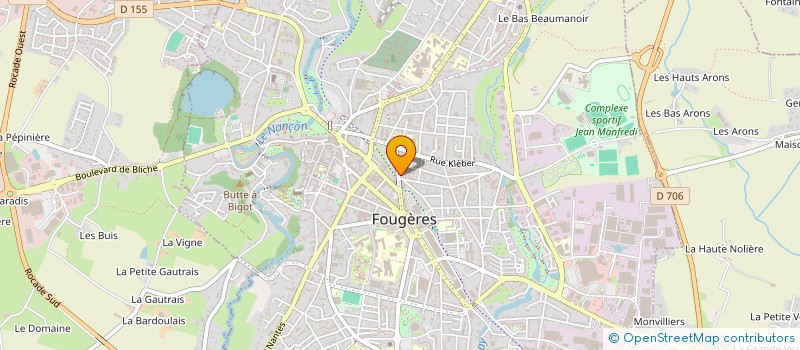 localisation de l'entreprise MABICHE  FOUGERES