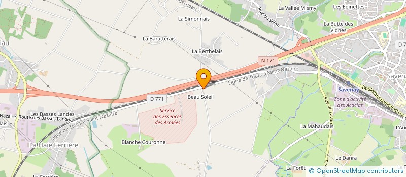 localisation de l'entreprise MABIJOUTERIE à SAVENAY