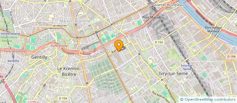 localisation de l'entreprise MABILLON à IVRY-SUR-SEINE