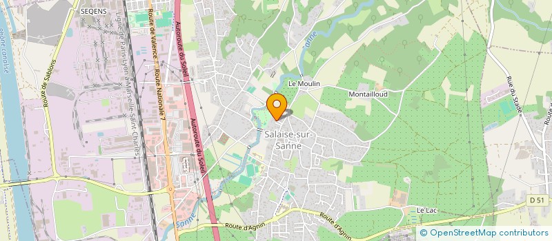 localisation de l'entreprise MABILON-MENTON  SALAISE-SUR-SANNE