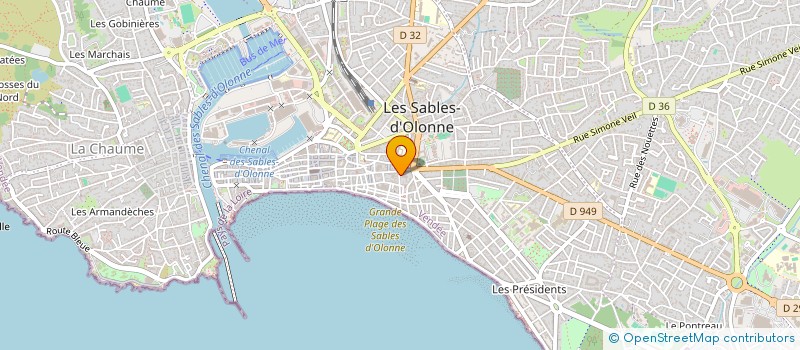 localisation de l'entreprise MABIN à LES SABLES D'OLONNE