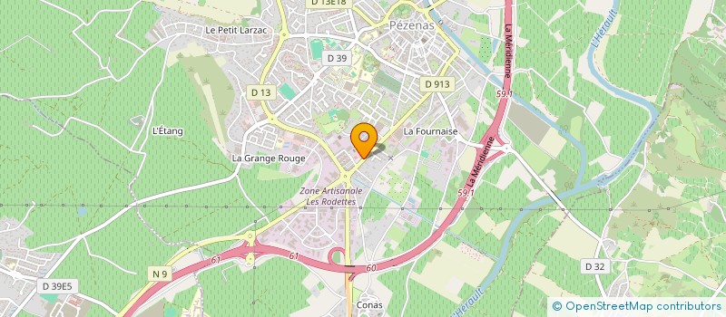 localisation de l'entreprise MABIOSA à PEZENAS