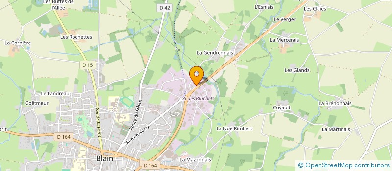 localisation de l'entreprise MABITPRAUD  BLAIN