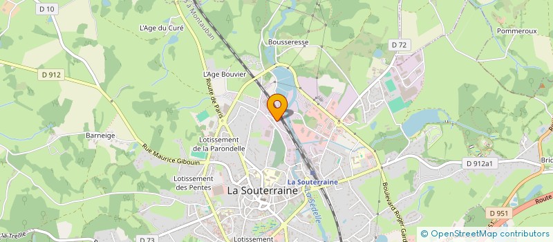 localisation de l'entreprise MABIVI à LA SOUTERRAINE