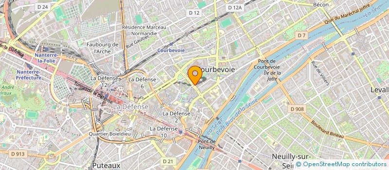 localisation de l'entreprise MABOX à COURBEVOIE