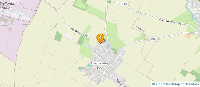 localisation de l'entreprise MABOX à AVESNES-LE-SEC