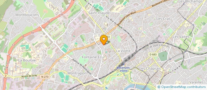 localisation de l'entreprise MABR à BESANCON