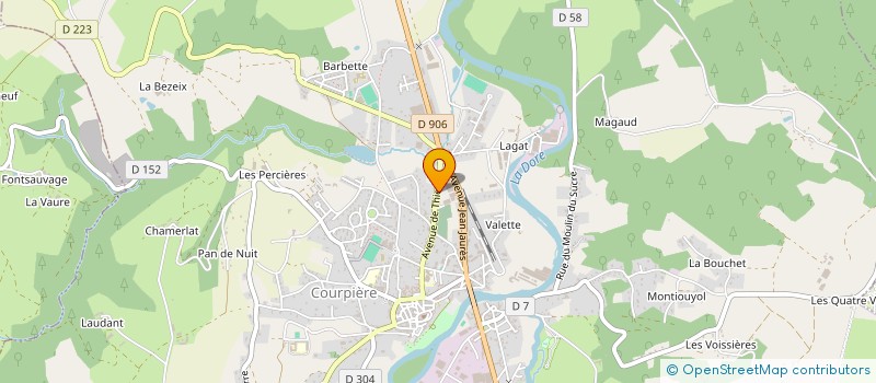 localisation de l'entreprise MABRIEL à COURPIERE