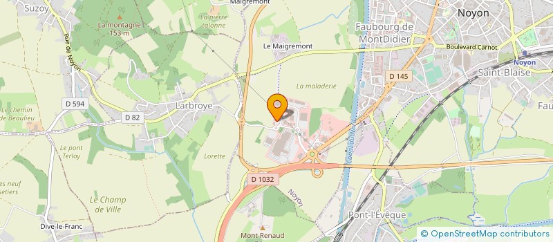 localisation de l'entreprise MABRIVA  NOYON