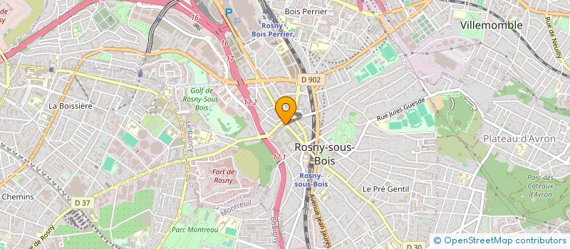 localisation de l'entreprise MABROUKA à ROSNY-SOUS-BOIS
