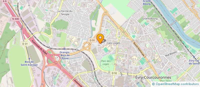 localisation de l'entreprise MABZI INVEST à EVRY-COURCOURONNES