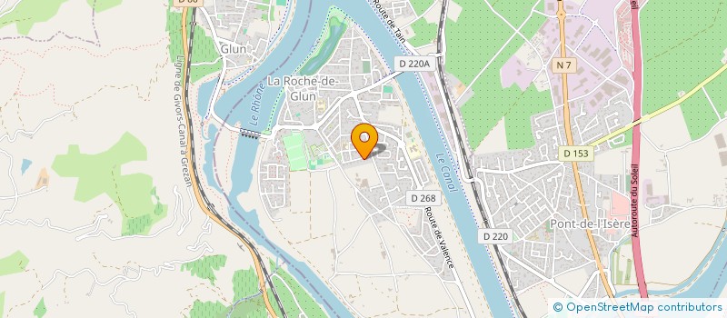 localisation de l'entreprise MAC 2  LA ROCHE-DE-GLUN