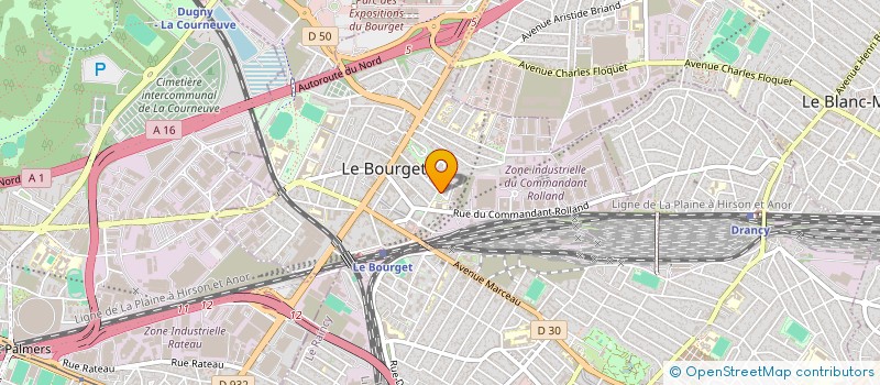 localisation de l'entreprise MAC à LE BOURGET