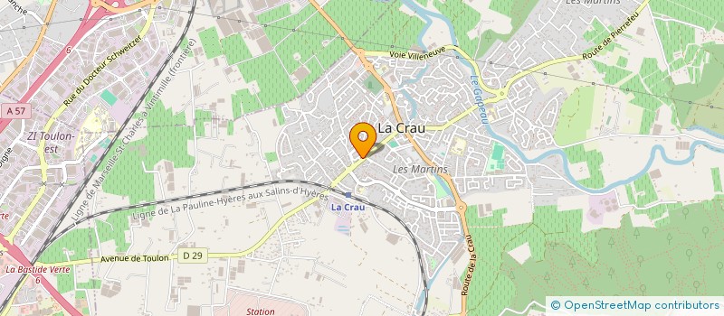 localisation de l'entreprise MAC  LA CRAU