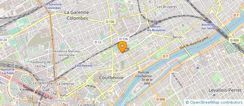 localisation de l'entreprise MAC AMANDE à COURBEVOIE