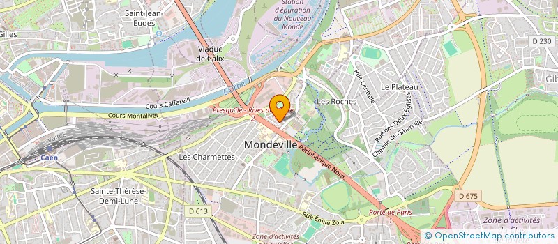 localisation de l'entreprise MAC BAT à MONDEVILLE