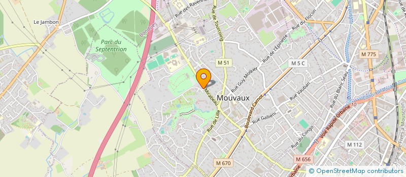 localisation de l'entreprise MAC BELS D à MOUVAUX